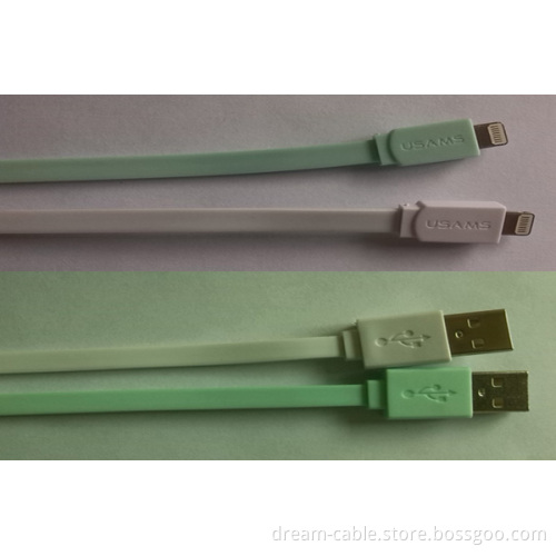 Customized Noodle USB 2.0 Data Cable 8 Pin USB Cable for iPhone 5s/5c
